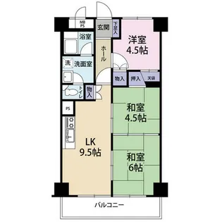 狭山ハウス二号棟(0005833)【2階】の間取り