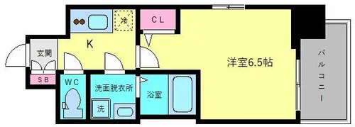 エスリード大阪城南グランデュクス【5階】の間取り