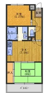 ジョイライフ14【4階】の間取り