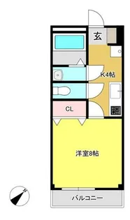 ライフインプレイス【101号室】の間取り