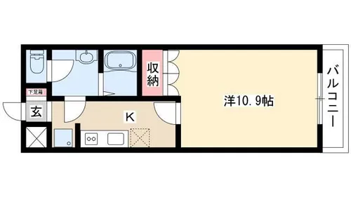 セケトアム【102号室】の間取り