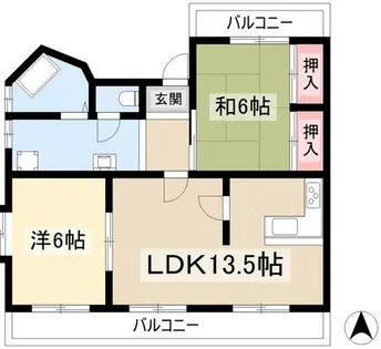 コーポさくら【3F号室】の間取り