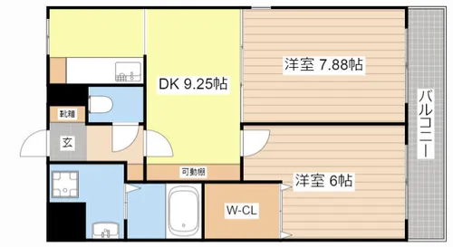 シャトレー弐番館【303号室】の間取り