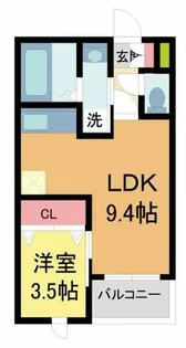 シエーナ川西美園【2階】の間取り