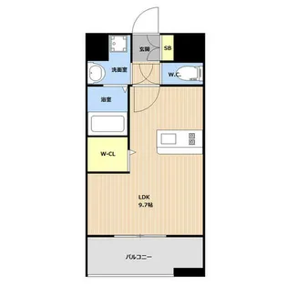 LIBTH博多駅南Ⅳ【4階】の間取り