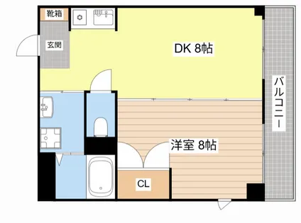 シャルマンODA【4-C号室】の間取り