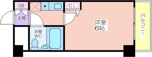 デ・リード住吉公園【403号室】の間取り