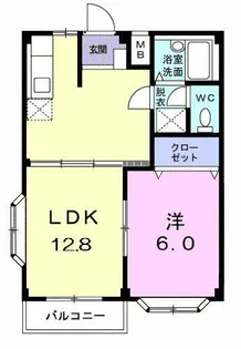 エルディム東陽Ⅱ【2階】の間取り