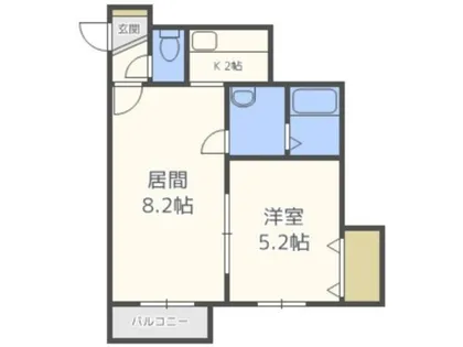 エムズ平岸【403号室】の間取り