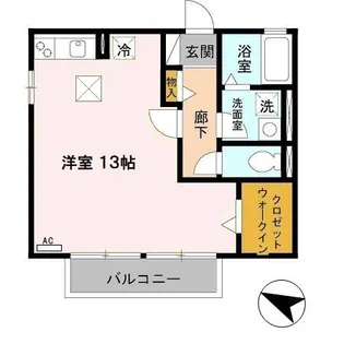 花水木【105号室】の間取り