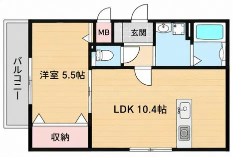 土山新築ハイツ(仮)【2階】の間取り