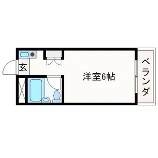 コーポ大栄A棟【210号室】の間取り
