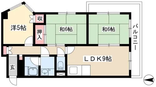 郷原ビル【5階】の間取り