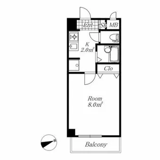 ホウエイアーム【3C号室】の間取り