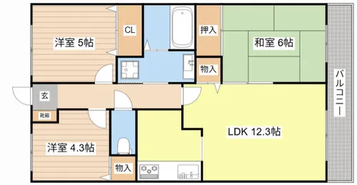 モン・シェリマ・シェリ【407号室】の間取り