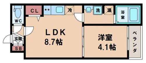 F asecia Kastalia【3階】の間取り