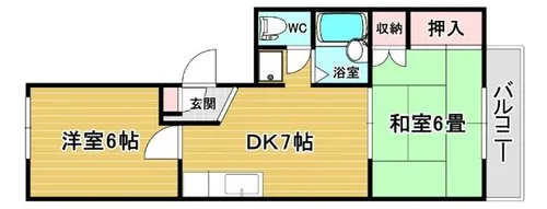エクレール豊中【2階】の間取り