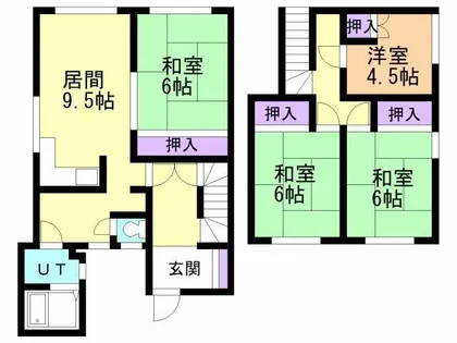 志渡アパート【1号室】の間取り