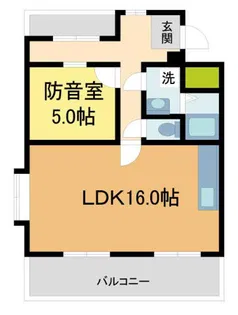 夙川フィネス【303号室】の間取り