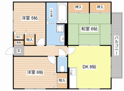 タナベマンションPARTⅢ【207号室】の間取り