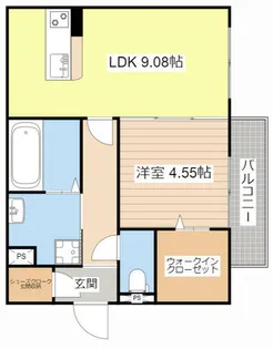 Surfinia堅田【205号室】の間取り