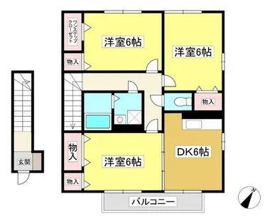フルールA棟【2階】の間取り