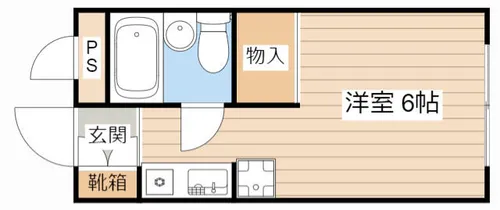 ハタハイツ【106号室】の間取り