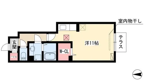ボンジュール本陣【1階】の間取り
