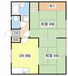 エステート近畿日野B【107号室】の間取り