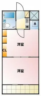 中郷パレス【3C号室】の間取り