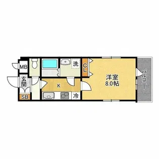 京橋フォーシーズンズ【1階】の間取り