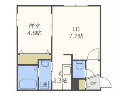 プランドールL【5階】の間取り