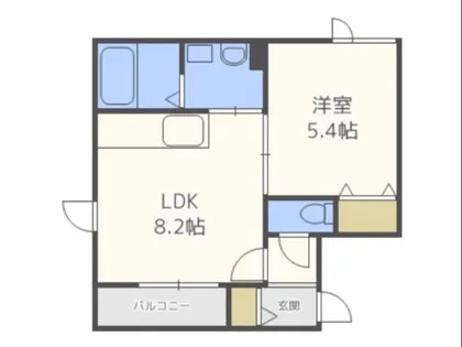 HD平岸【1階】の間取り