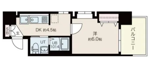 東小橋2番館【5階】の間取り
