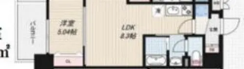 Luxe深江橋Ⅱ【5階】の間取り