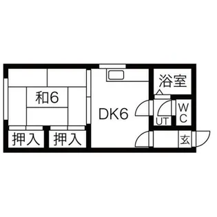 エバーグリーンもいわ【2階】の間取り