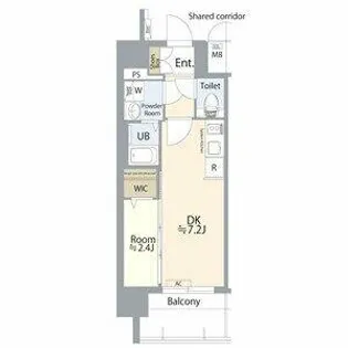 エスリード鶴舞シエスタ【1201号室】の間取り