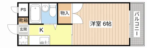 サンハイツ峯【211号室】の間取り