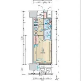 アドバンス大阪ブリアント【10階】の間取り