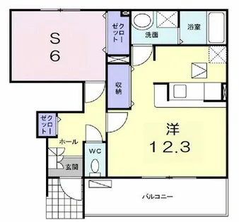 ヒコ・シンクラ【106号室】の間取り