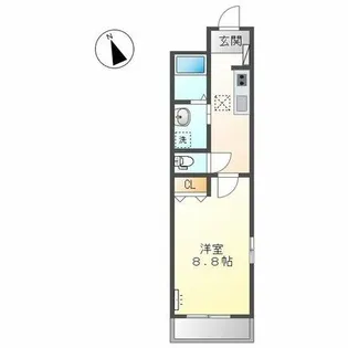 サンライト杏【101号室】の間取り