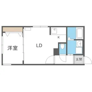 リブレ学園前【4階】の間取り