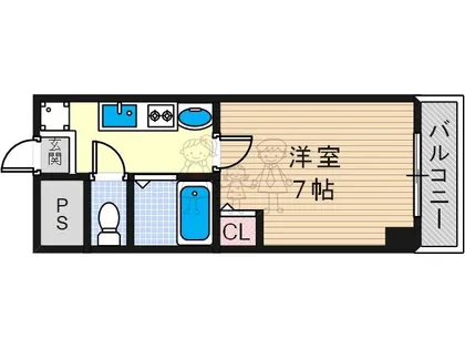フローライト長居【4階】の間取り