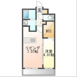 Culmination学園前【4階】の間取り