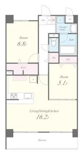 SOFRESCO新田辺【2階】の間取り