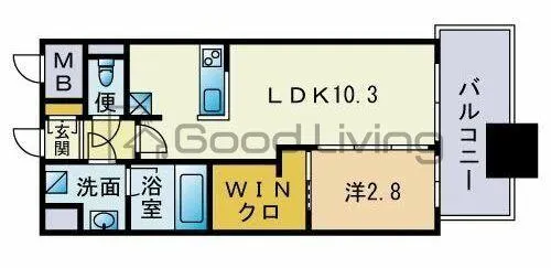 ブラン・スタイル博多【9階】の間取り