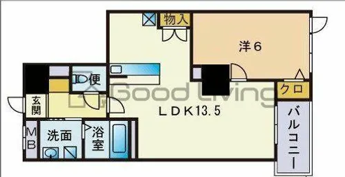S-FORT警固タワー【20階】の間取り