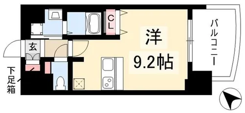 プレサンス新栄リミックス【0401号室】の間取り