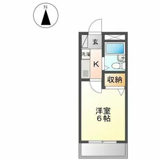 アネックス楠【3F号室】の間取り
