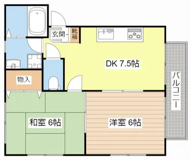 アグリヒサシ【2-2号室】の間取り